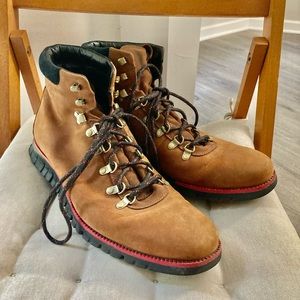 Cole Haan ZeroGrand Men's Size 13 Brown Black Nubuck Hiker Boots